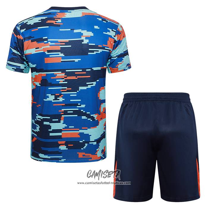 Chandal del Paises Bajos 2024 Manga Corta Azul - Pantalon Corto